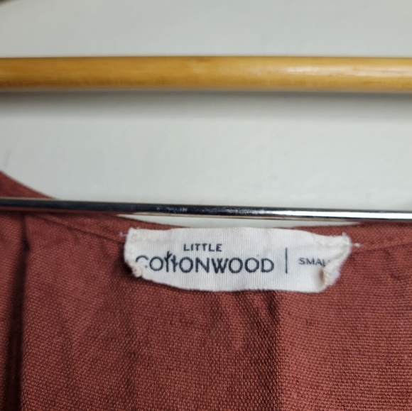 Little Cottonwood red prairie dress, small - Picture 3 of 5